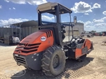 Used Hamm Compactor in yard